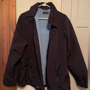 Lands End men’s full zip jacket with hood